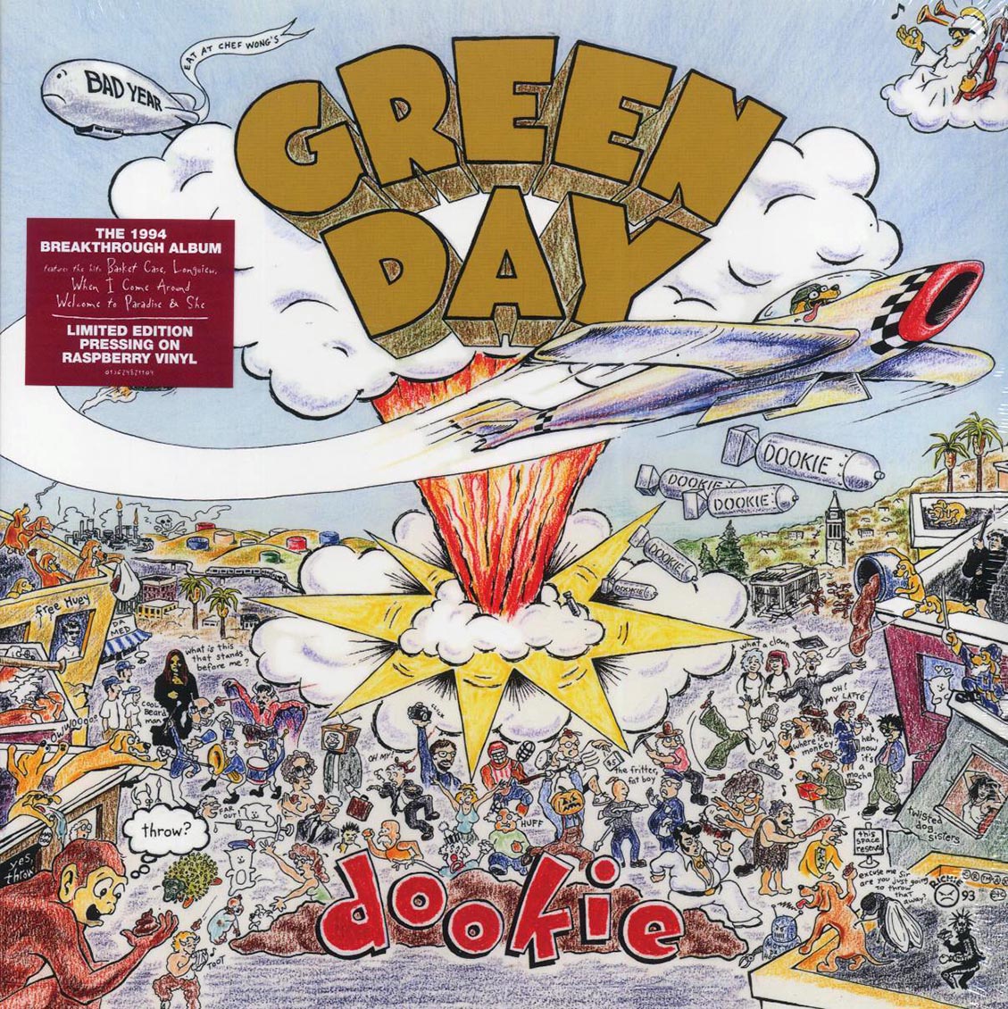 Green Day - Dookie (ltd. ed.) (raspberry vinyl) - Vinyl LP