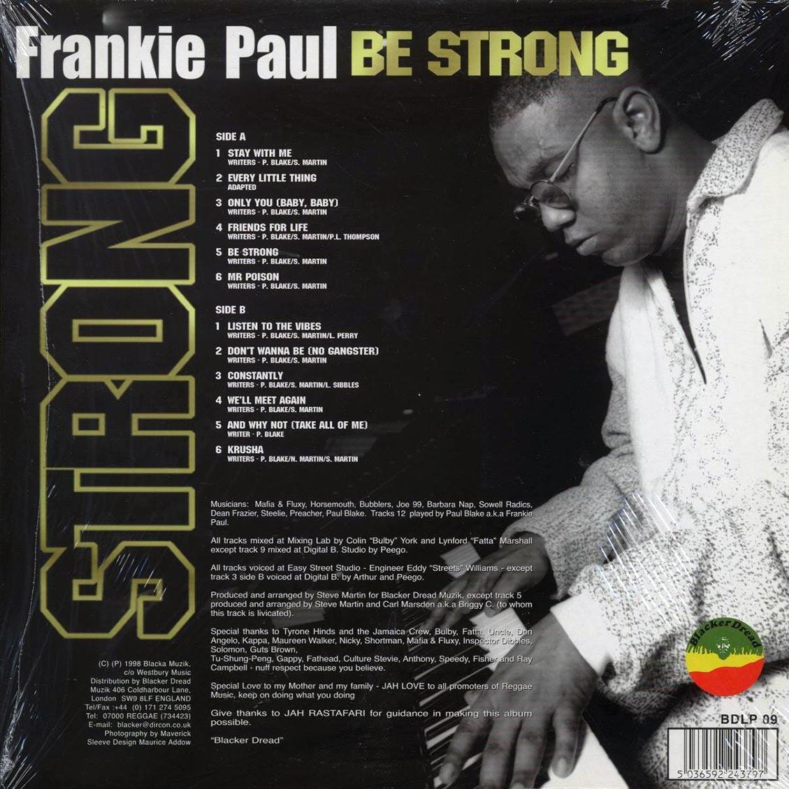 Frankie Paul - Be Strong - Vinyl LP, LP
