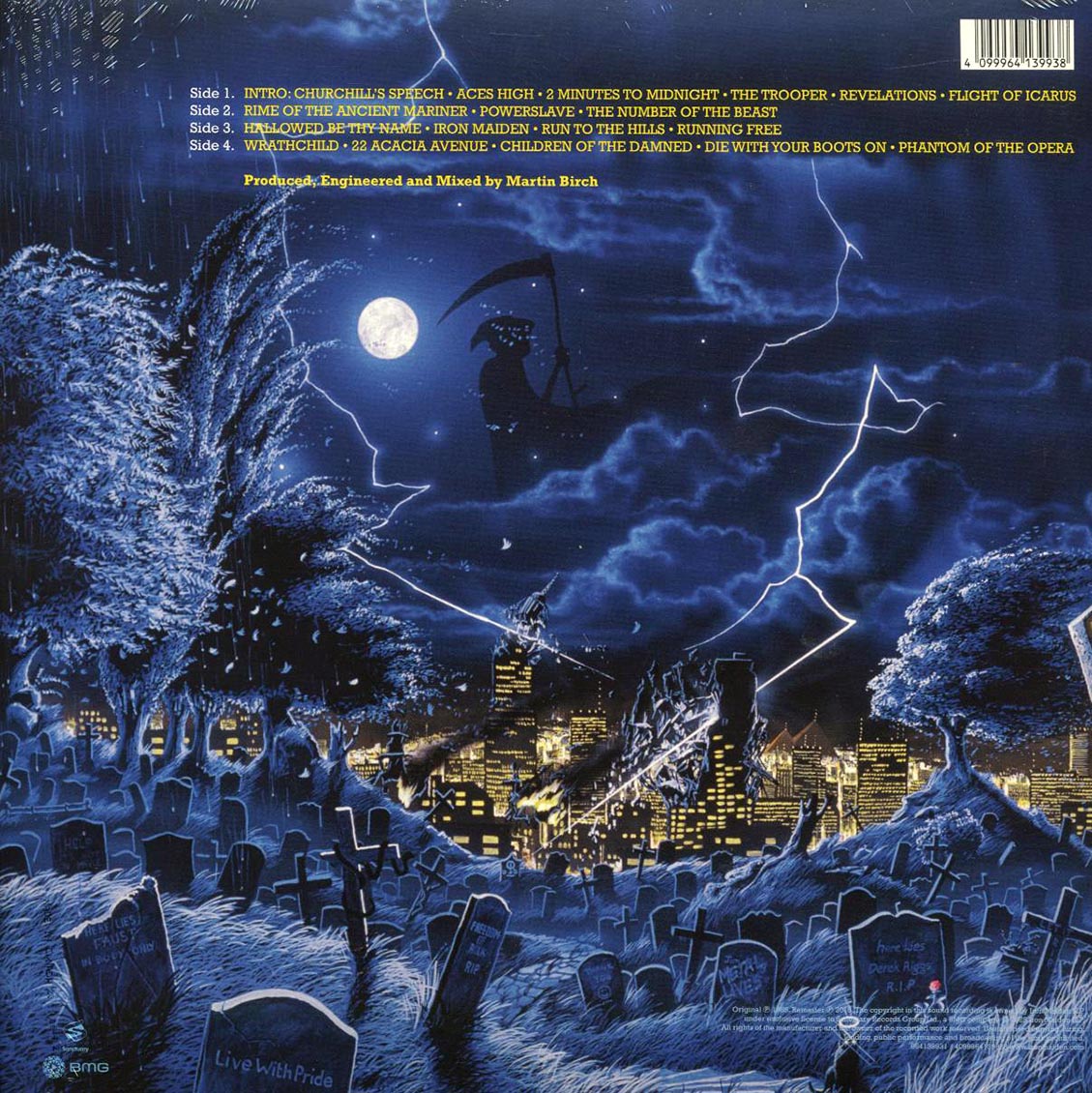 Iron Maiden - Live After Death (40th Anniv. Ed.) (2xLP) (yellow/blue vinyl) (remastered) - Vinyl LP, LP