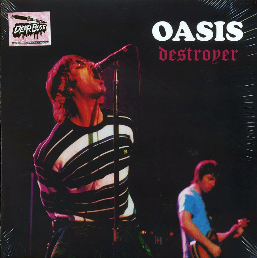 Oasis - Destroyer: Live At The Brabanthallen Den Bosch, Holland 27th November 1997 (ltd. 300 copies made) (2xLP) (pink marbled vinyl) - Vinyl LP, LP