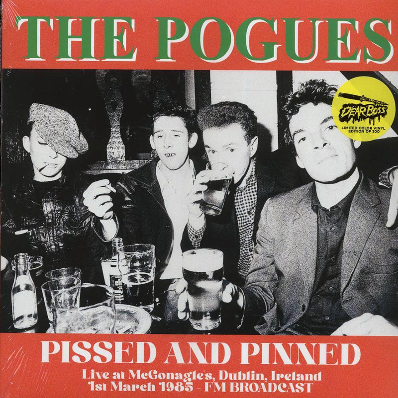 The Pogues - Pissed & Pinned: Live At McGonagles, Dublin, Ireland 1st March 1985 (ltd. 300 copies made) (orange vinyl) - Vinyl LP