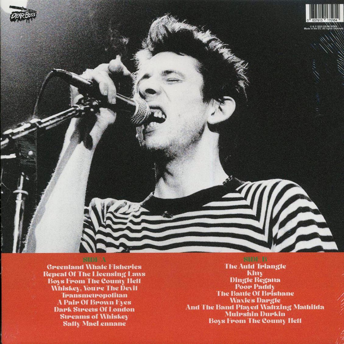 The Pogues - Pissed & Pinned: Live At McGonagles, Dublin, Ireland 1st March 1985 (ltd. 300 copies made) (orange vinyl) - Vinyl LP, LP