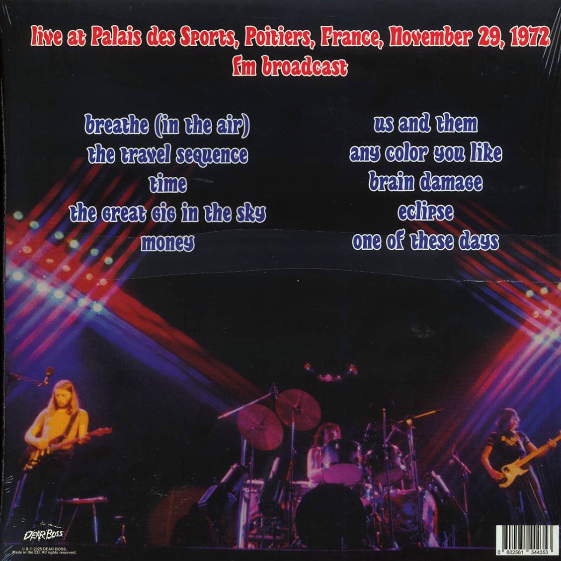 Pink Floyd - The French Connection: Live At Palais De Sports, Poiters, France, November 29, 1972 (ltd. 300 copies made) (colored vinyl) - Vinyl LP, LP
