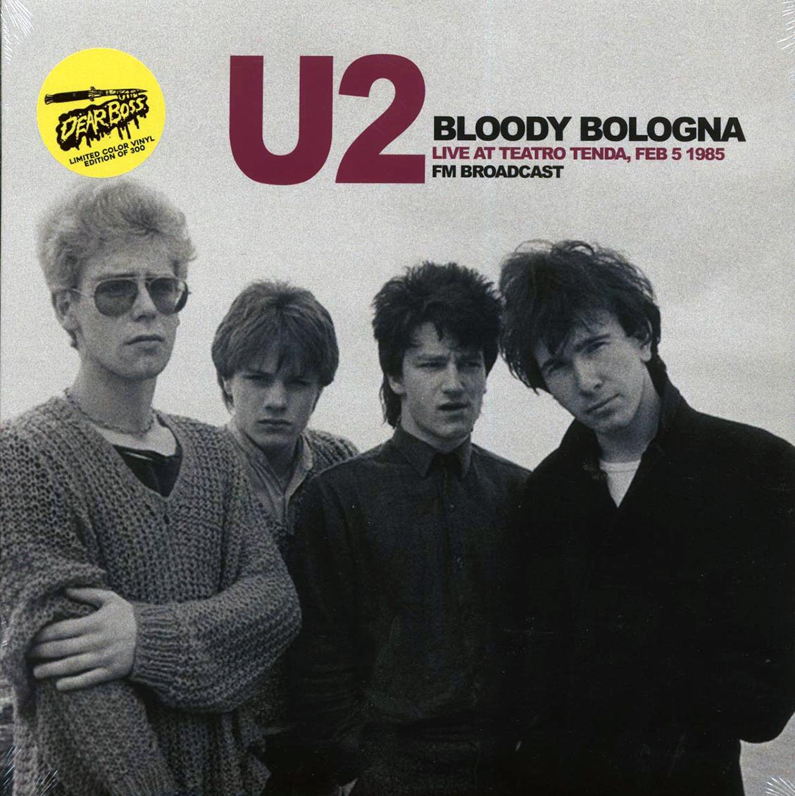 U2 - Bloody Bologna: Live At Teatro Tenda, Feb. 5 1985 (ltd. 300 copies made) (black marble) - Vinyl LP
