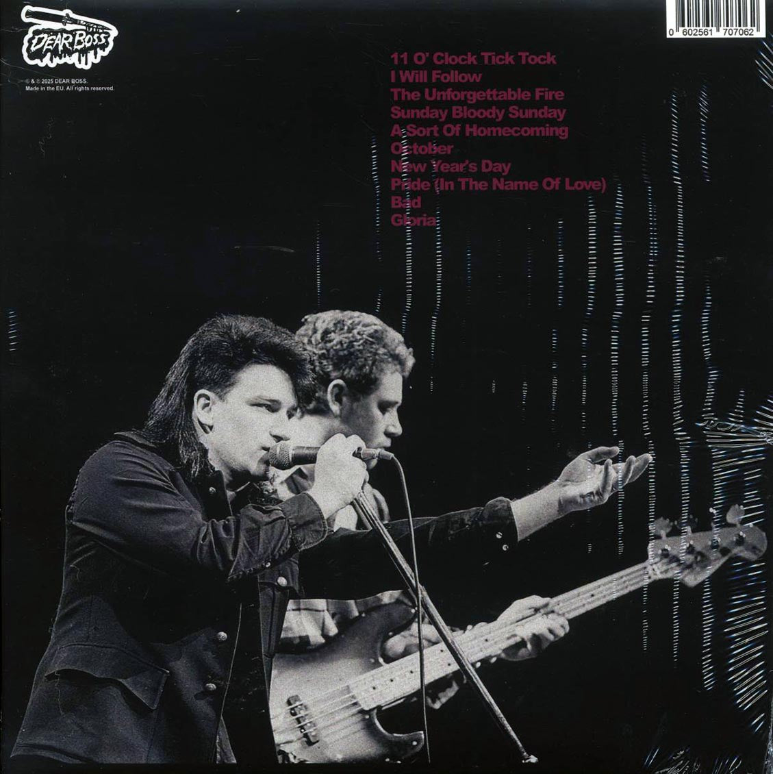 U2 - Bloody Bologna: Live At Teatro Tenda, Feb. 5 1985 (ltd. 300 copies made) (black marble) - Vinyl LP, LP