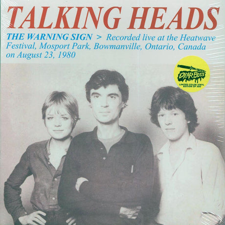 Talking Heads - The Warning Sign: Recorded Live At The Heatwave Festival, Mosport Park, Bowmanville, Ontario, Canada On August 23, 1980 (ltd. 300 copies made) (blue vinyl) - Vinyl LP, LP