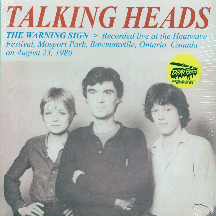 Talking Heads - The Warning Sign: Recorded Live At The Heatwave Festival, Mosport Park, Bowmanville, Ontario, Canada On August 23, 1980 (ltd. 300 copies made) (blue vinyl) - Vinyl LP, LP