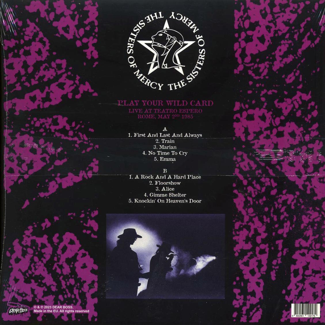 The Sisters Of Mercy - Play Your Wild Card: Live At Teatro Espero, Rome, Italy, May 2nd 1985 (ltd. 300 copies made) (splatter vinyl) - Vinyl LP, LP