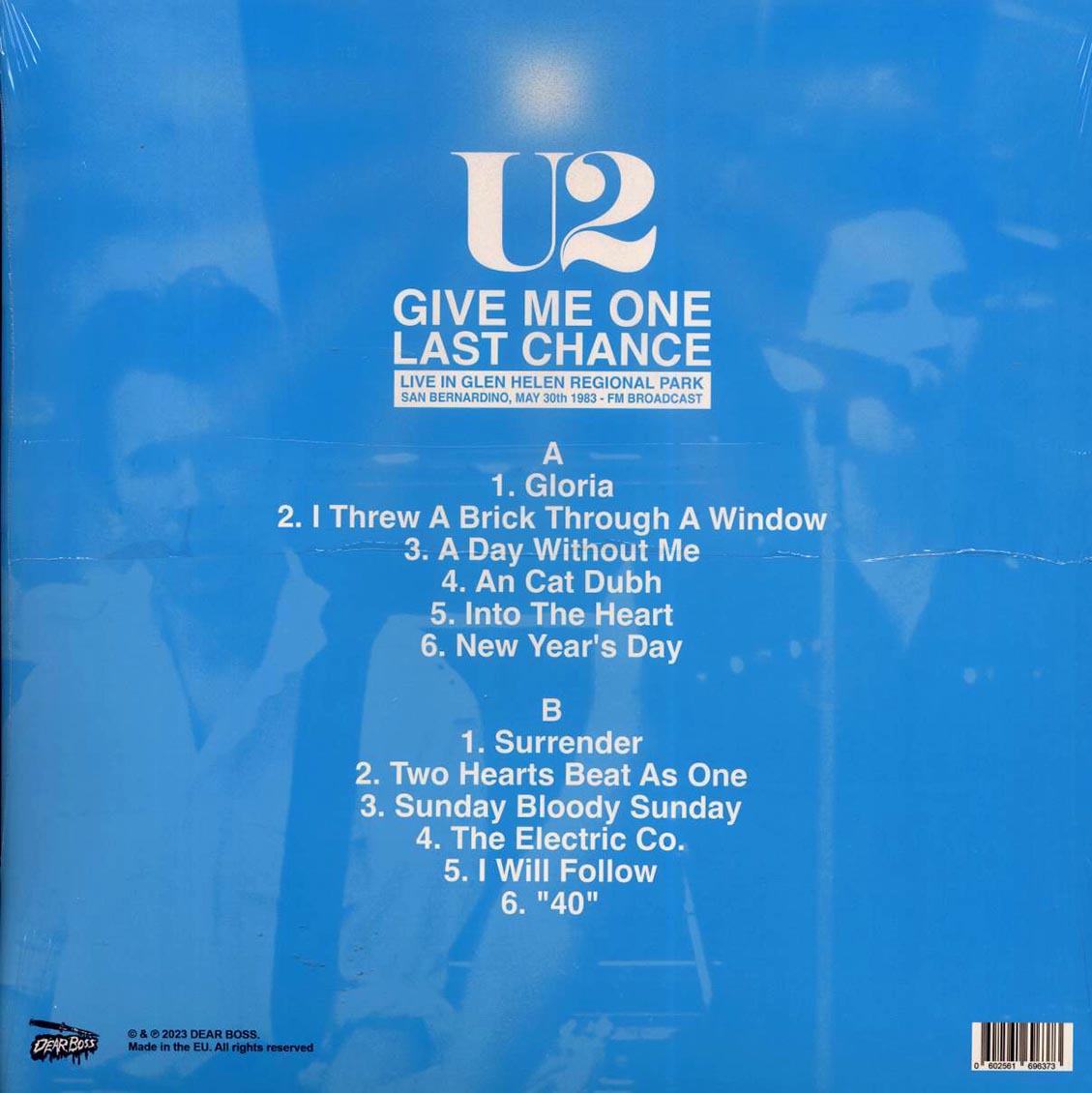 U2 - Give Me One Last Chance: Live In Glen Helen Regional Park, San Bernadino, May 30th 1983 FM Broadcast (ltd. 300 copies made) (splatter vinyl) - Vinyl LP, LP