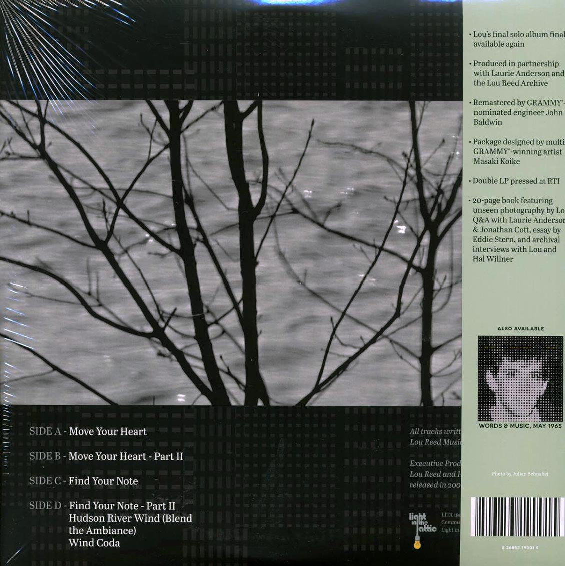 Lou Reed - Hudson River Wind Meditations (2xLP) (coke bottle clear vinyl) (RTI press) - Vinyl LP, LP