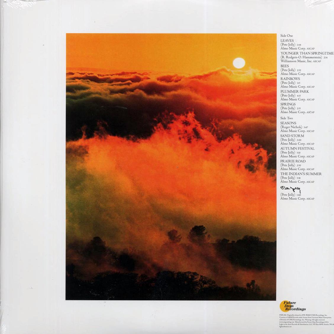 Pete Jolly - Seasons (green vinyl) (RTI press) - Vinyl LP, LP