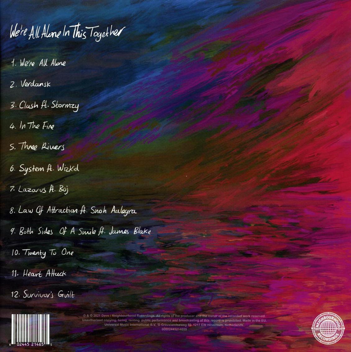 Dave - We're All Alone In This Together (2xLP) - Vinyl LP, LP