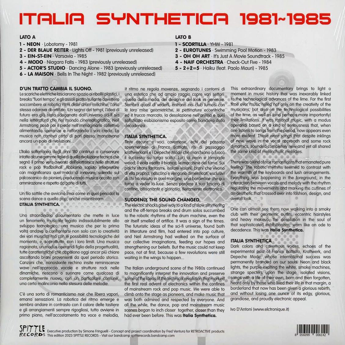 Various - Italia Synthetica 1981-1985 (ltd. ed.) (white vinyl) - Vinyl LP, LP