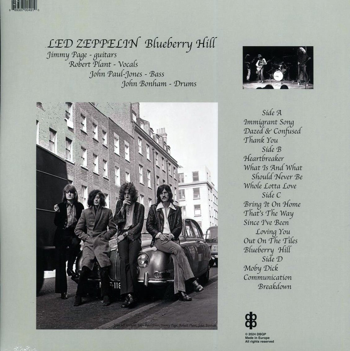 Led Zeppelin - Live On Blueberry Hill, Inglewood, September 4th, 1970 (2xLP) - Vinyl LP, LP