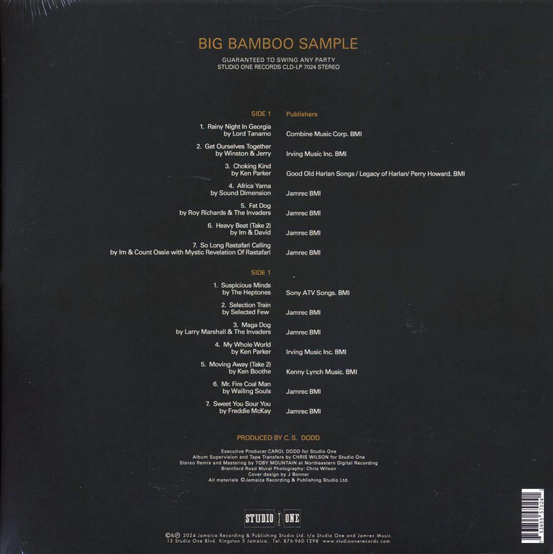 Wailing Souls, Sound Dimension, The Heptones, Larry Marshall, Etc. - Big Bamboo Sample (ltd. ed.) (green vinyl) - Vinyl LP, LP