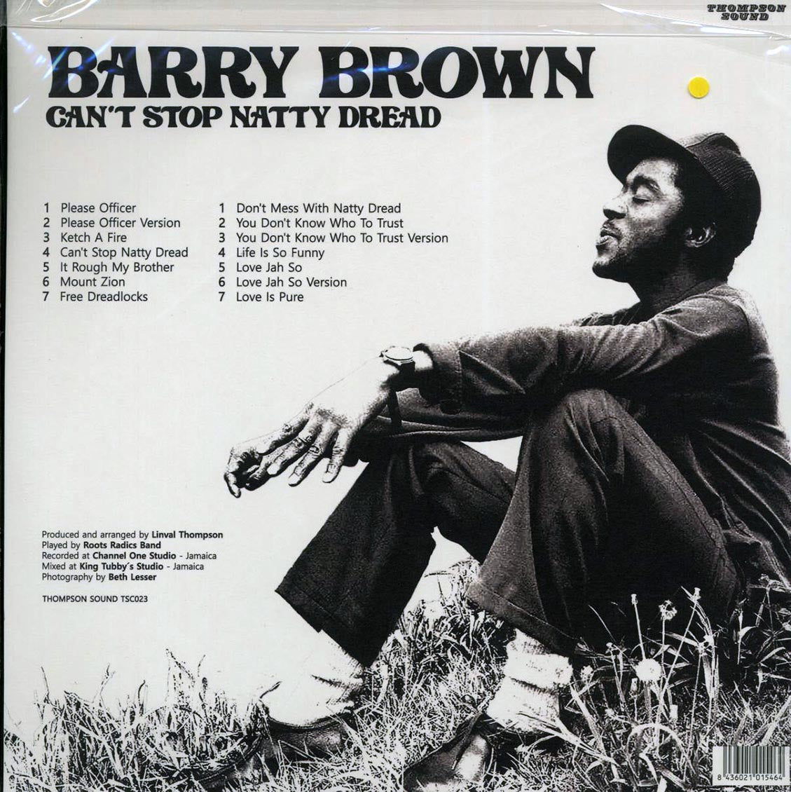 Barry Brown - Can't Stop Natty Dread - Vinyl LP, LP