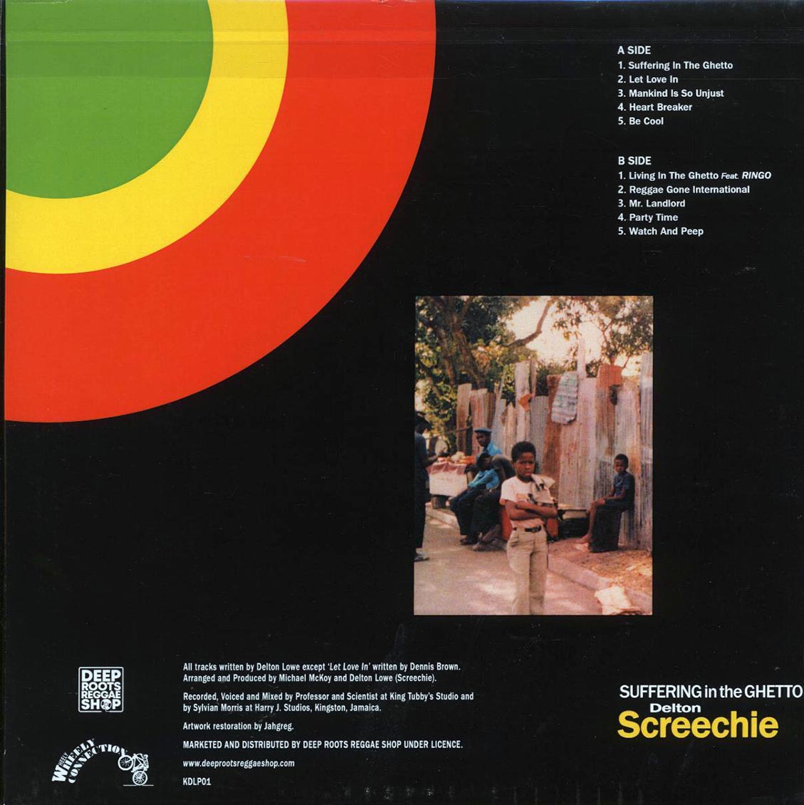 Delton Screechie - Suffering In The Ghetto - Vinyl LP, LP