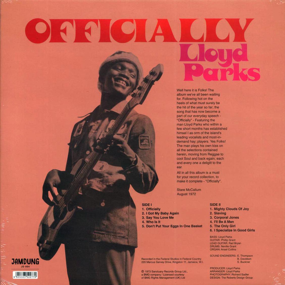 Lloyd Parks - Officially - Vinyl LP, LP