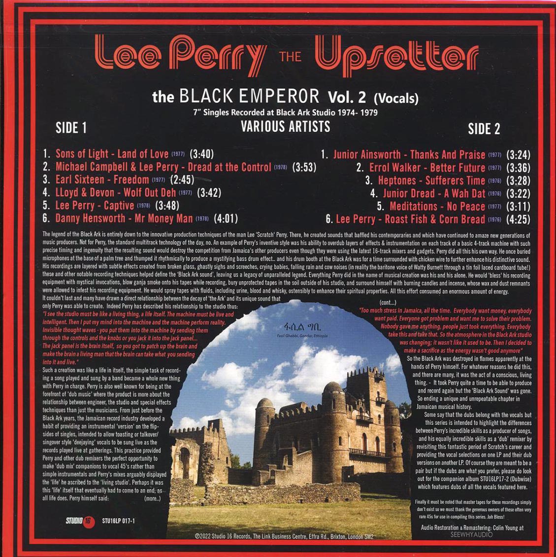 Lee Perry, Jr, Dread, Mikey Dread, Sons Of Light, Meditations, Etc. - The Black Emperor Volume 2 Vocals: 7" Singles Recorded At Black Ark Studio 1974-1979 - Vinyl LP, LP