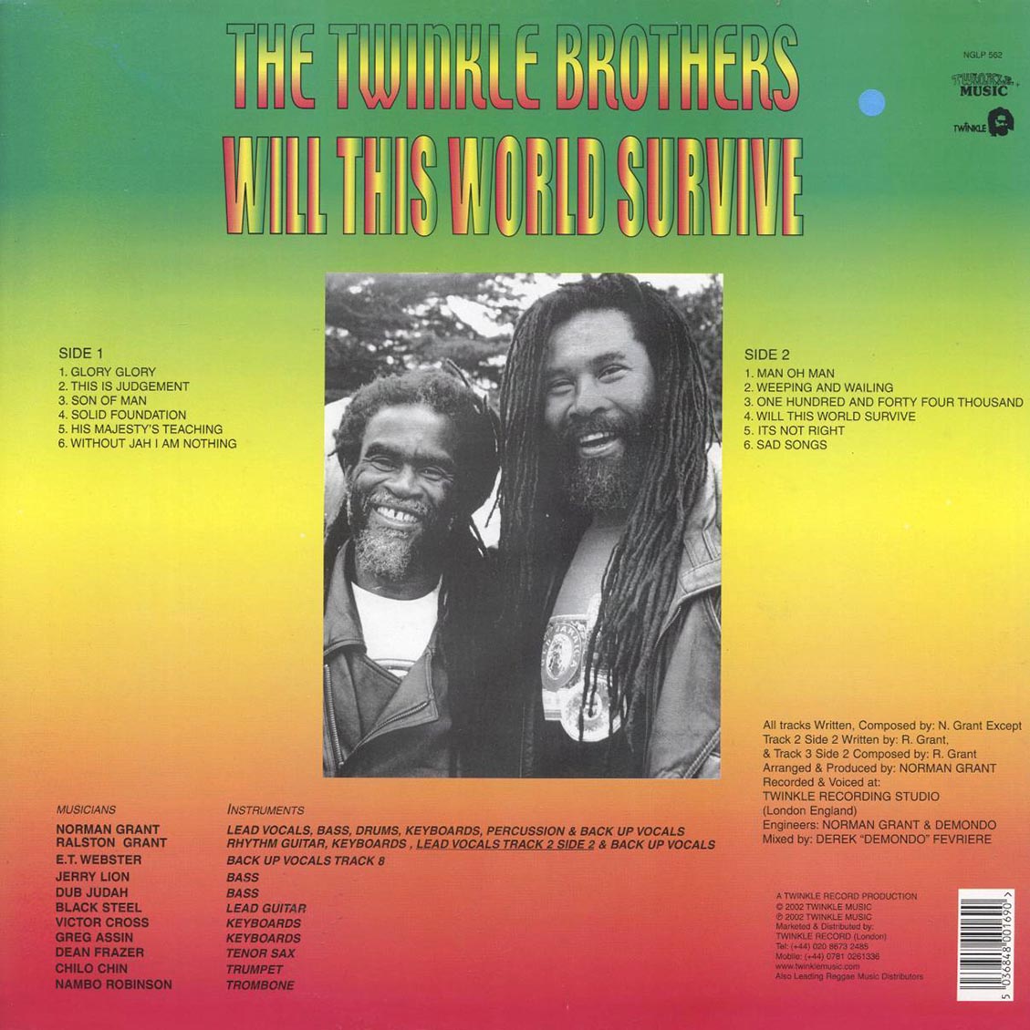 Twinkle Brothers - Will This World Survive - Vinyl LP, LP