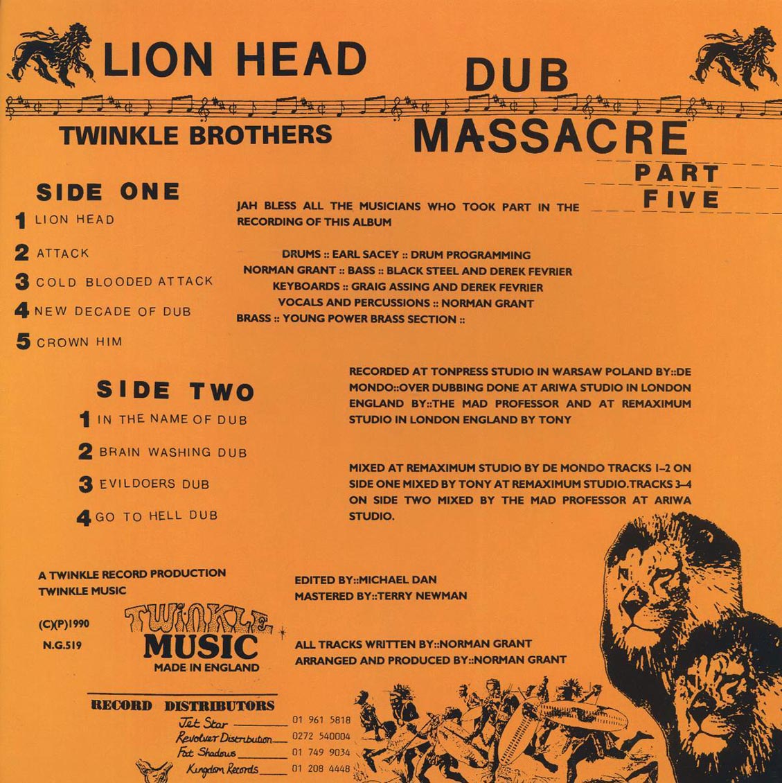 Twinkle Brothers - Dub Massacre Part 5: Lion Head - Vinyl LP, LP