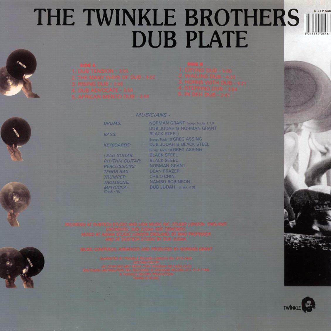 Twinkle Brothers - Dub Plate - Vinyl LP, LP