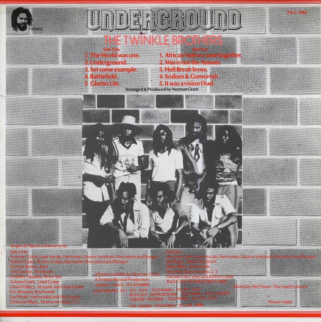 Twinkle Brothers - Underground - Vinyl LP, LP