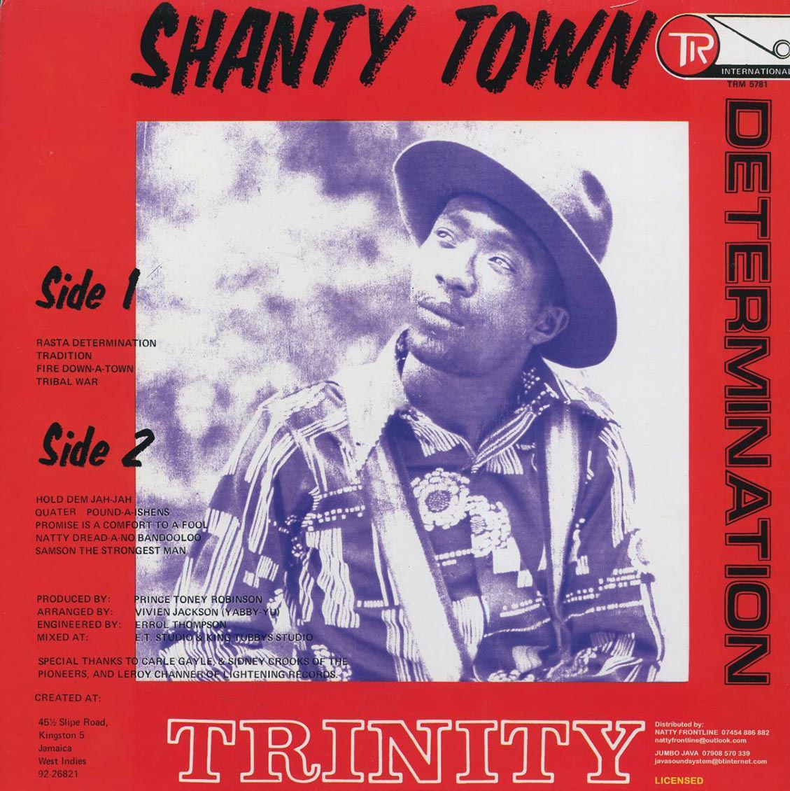 Trinity - Shanty Town Determination - Vinyl LP, LP