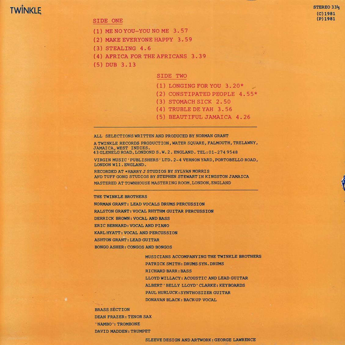 Twinkle Brothers - Me No You, You No Me - Vinyl LP, LP