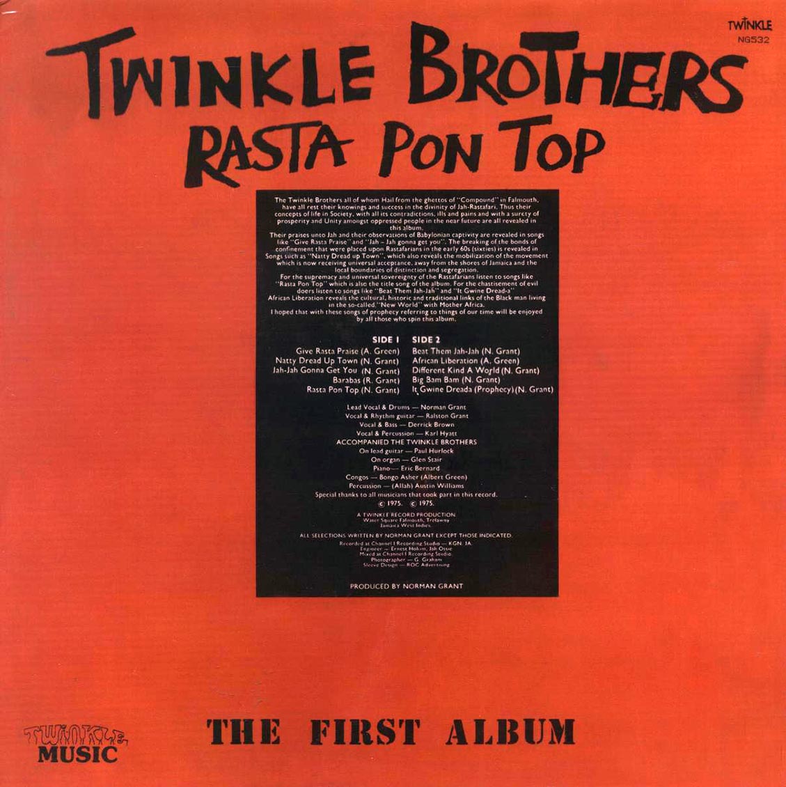 Twinkle Brothers - Rasta Pon Top: The First Album - Vinyl LP, LP