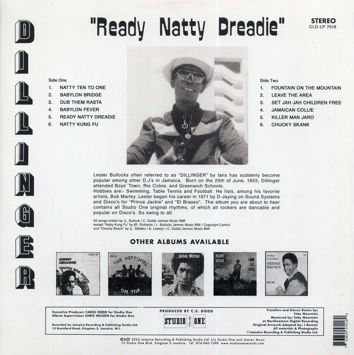 Dillinger - Ready Natty Dreadie (ltd. ed.) (yellow vinyl) - Vinyl LP, LP