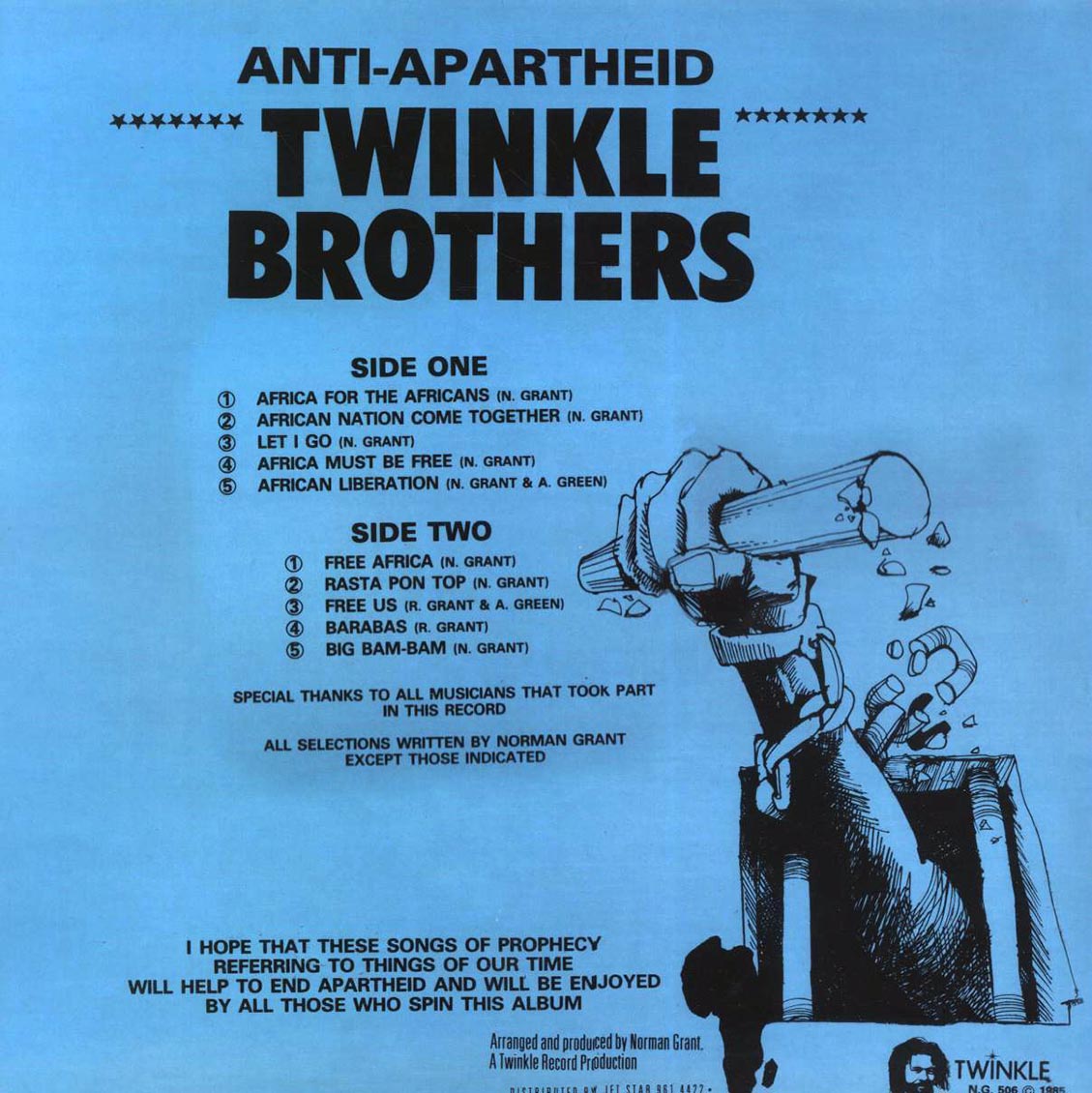 Twinkle Brothers - Anti-Apartheid - Vinyl LP, LP