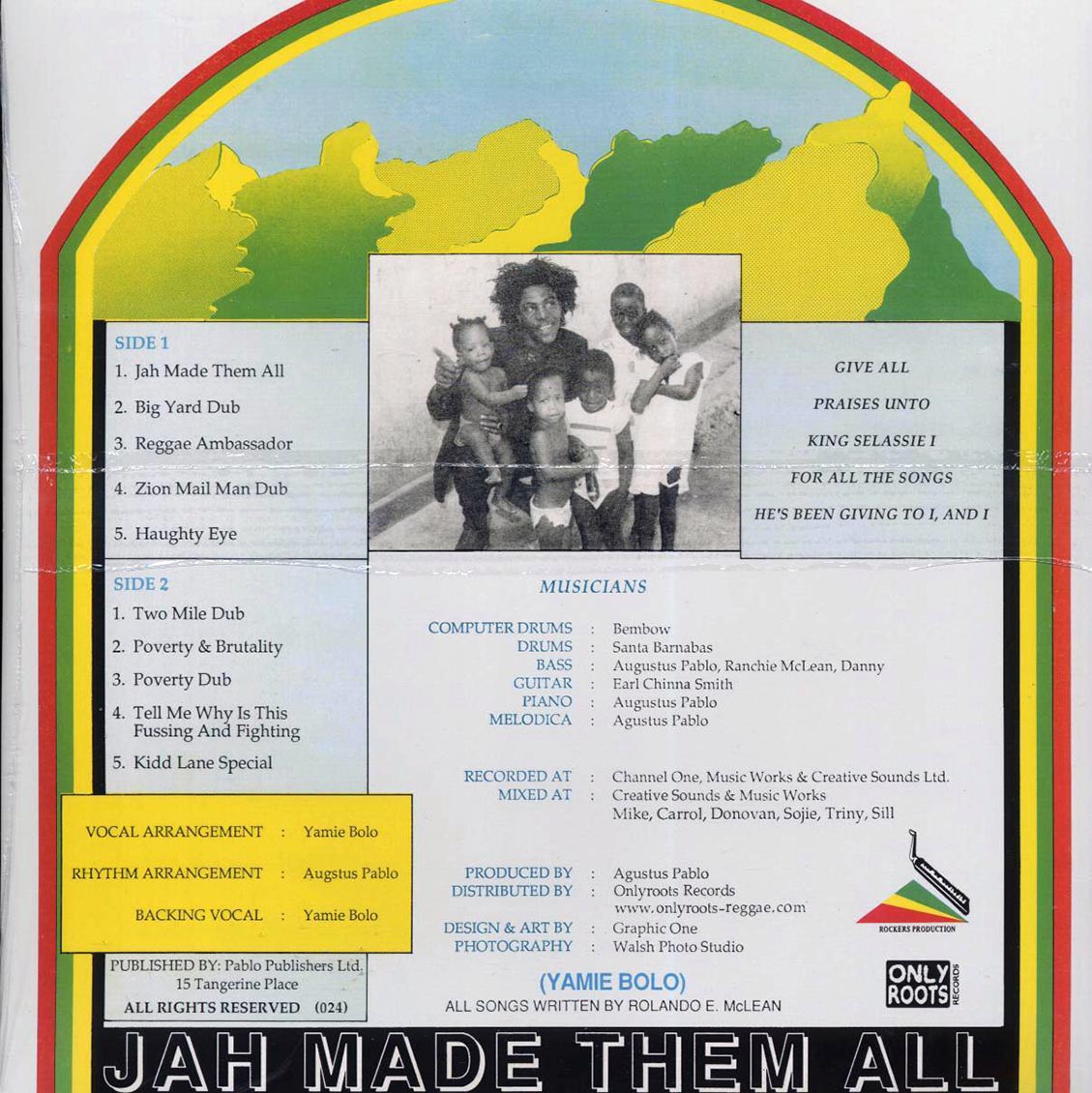 Yami Bolo - Jah Made Them All - Vinyl LP, LP
