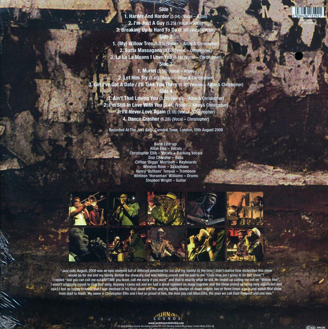 Alton Ellis - Dance Crasher: Live In London (2xLP) (180g) - Vinyl LP, LP