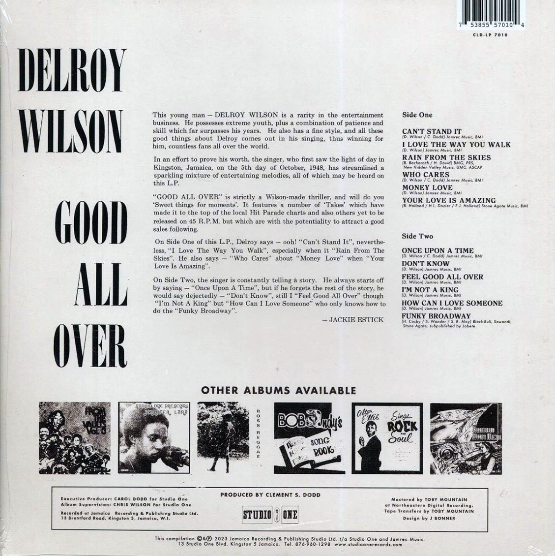 Delroy Wilson - Good All Over - Vinyl LP, LP