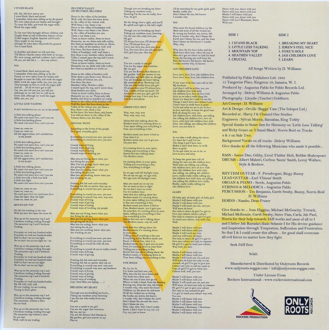 Delroy Williams - I Stand Black - Vinyl LP, LP