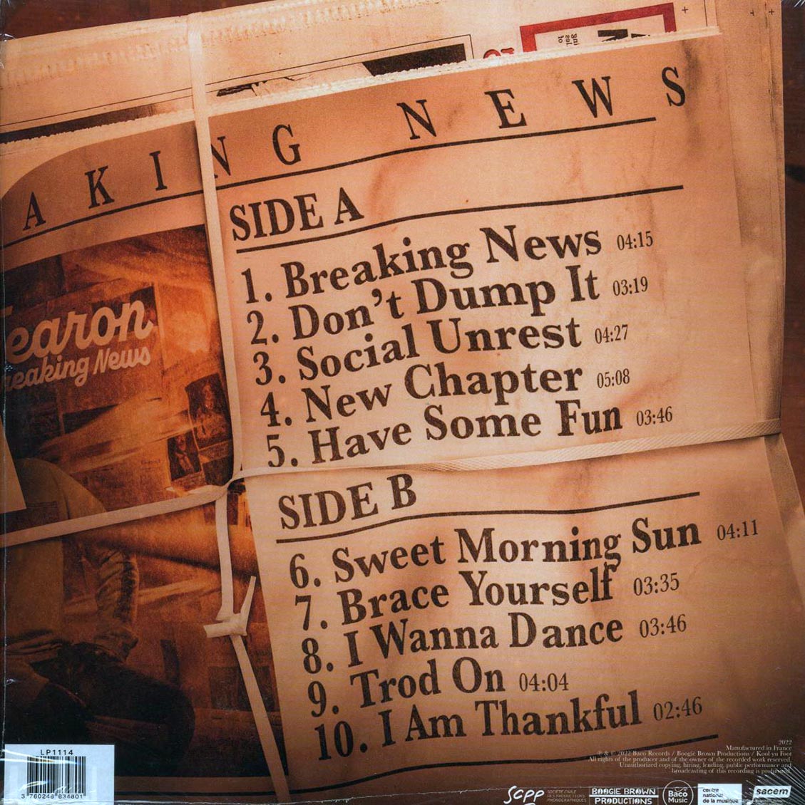 Clinton Fearon - Breaking News - Vinyl LP, LP