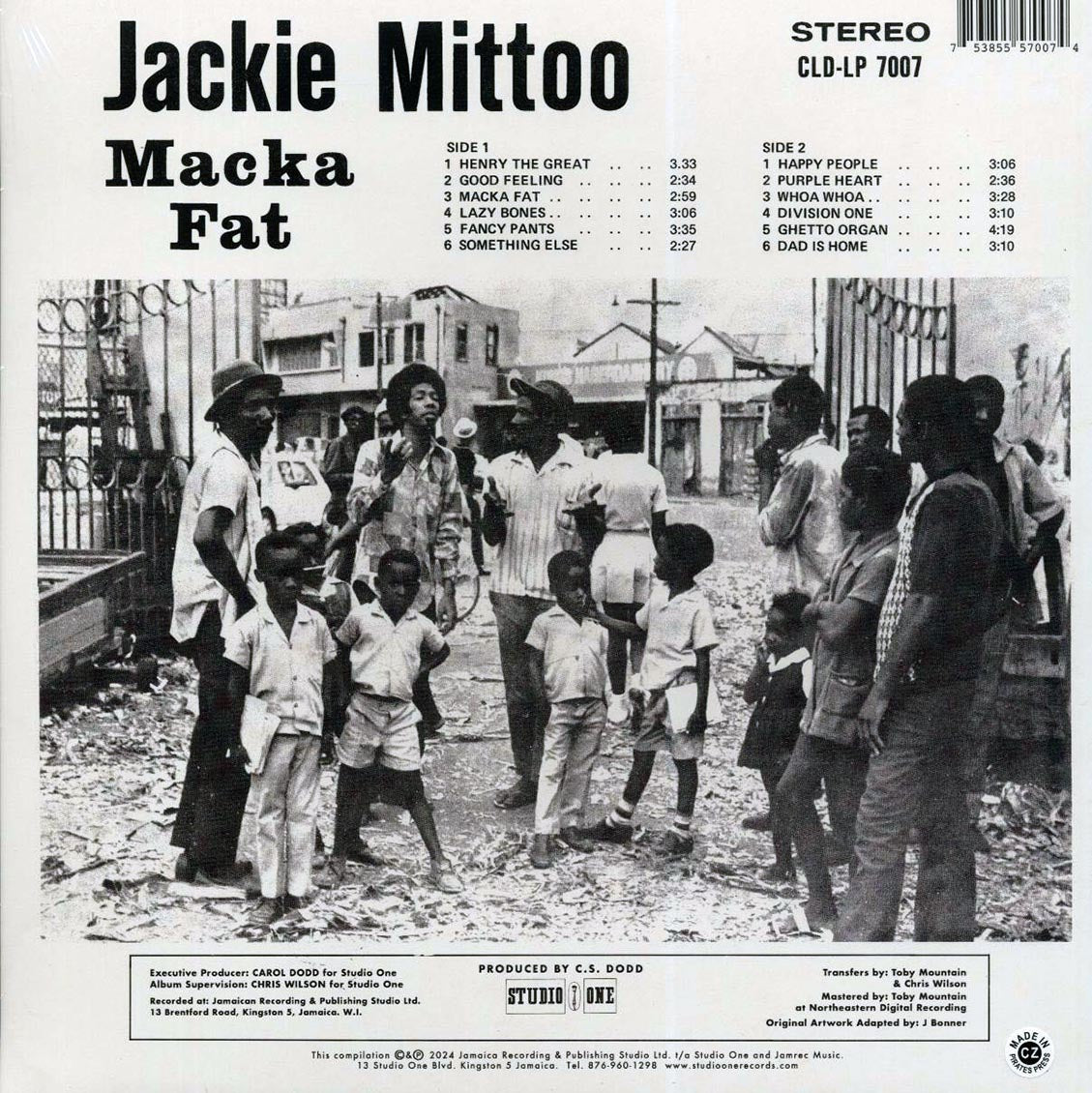 Jackie Mittoo - Macka Fat (remastered) - Vinyl LP, LP