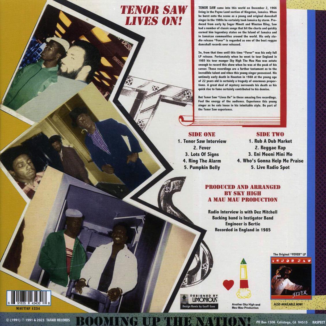 Tenor Saw - Live In London: Tenor Saw Lives On - Vinyl LP, LP