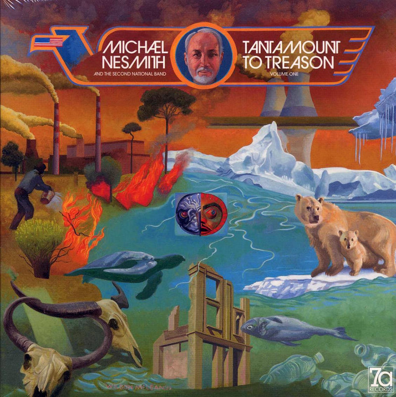 Michael Nesmith & The Second National Band - Tantamount To Treason Volume One (+4 bonus tracks) (180g) (blue/white splatter vinyl) (deluxe edition) - Vinyl LP