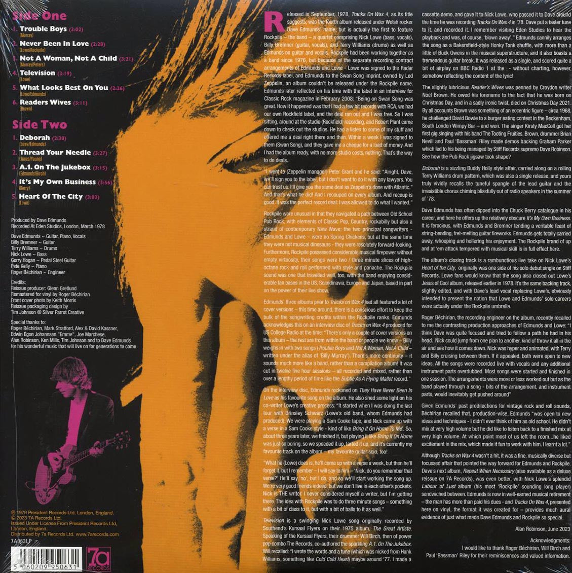 Dave Edmunds - Trax On Wax 4 (180g) (yellow vinyl) (remastered) - Vinyl LP, LP