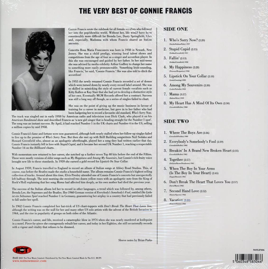 Connie Francis - The Very Best of Connie Francis (180g) (purple vinyl) - Vinyl LP, LP