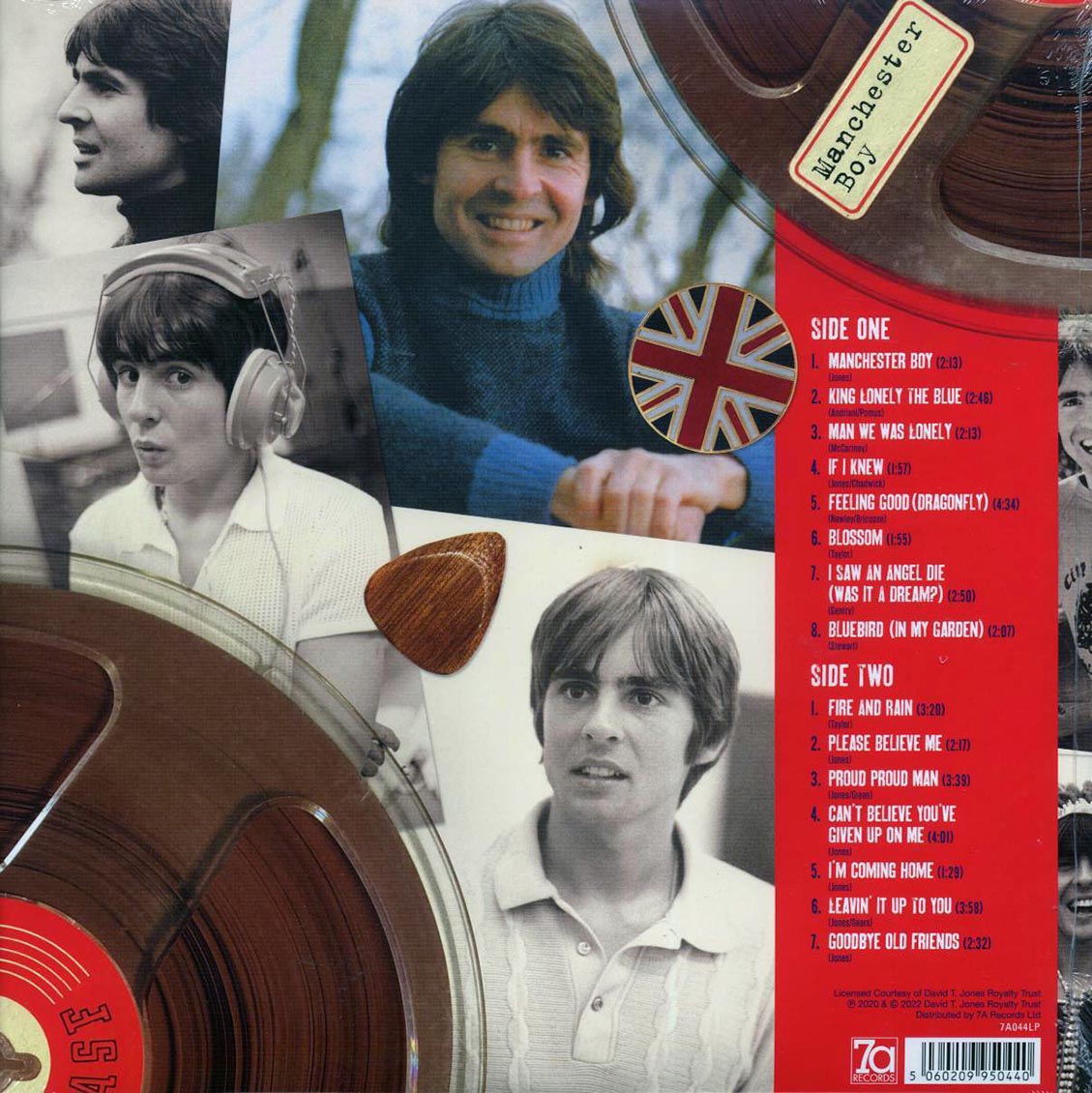 Davy Jones - Manchester Boy: Personal File (black/white splatter vinyl) (deluxe edition) - Vinyl LP, LP