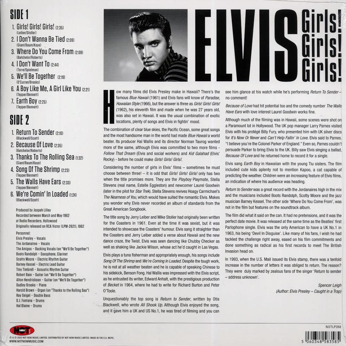 Elvis Presley - Girls! Girls! Girls! (180g) (blue vinyl) - Vinyl LP, LP