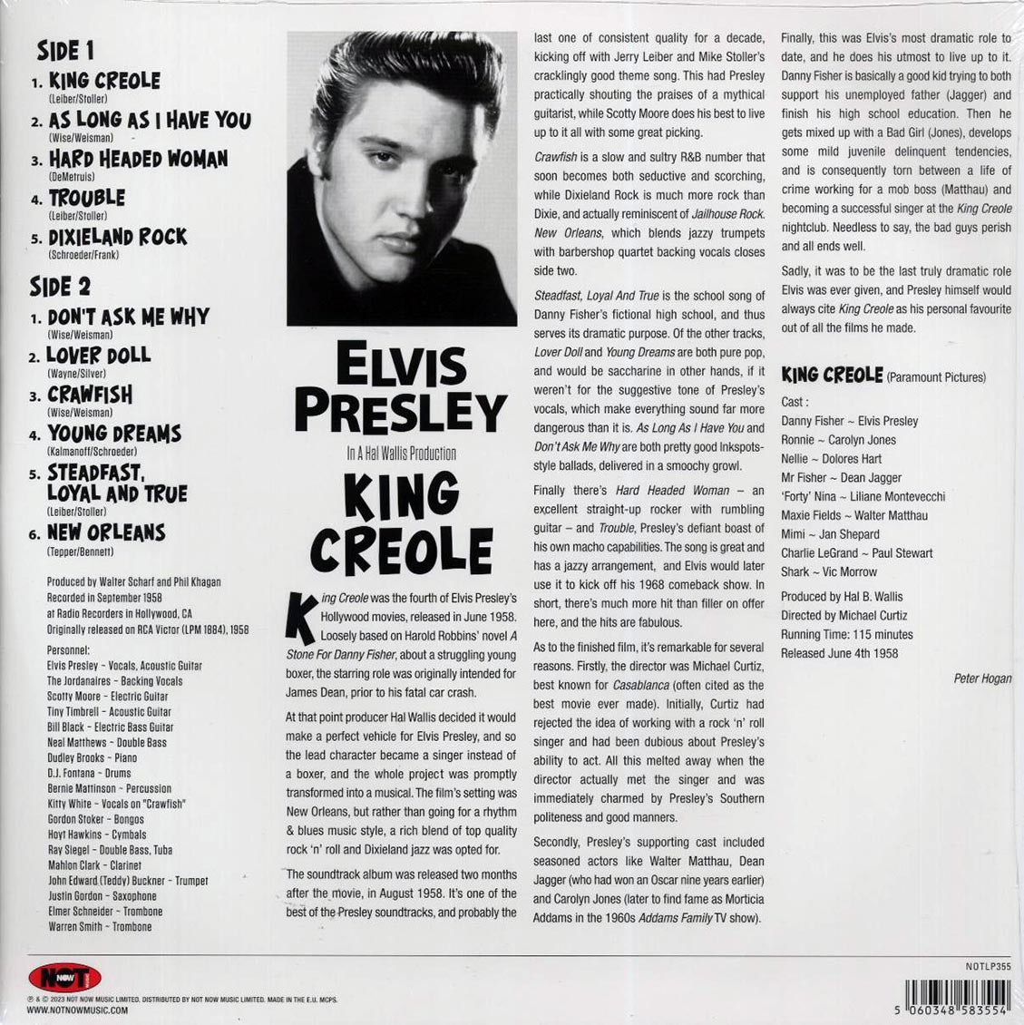Elvis Presley - King Creole (180g) (clear vinyl) - Vinyl LP, LP