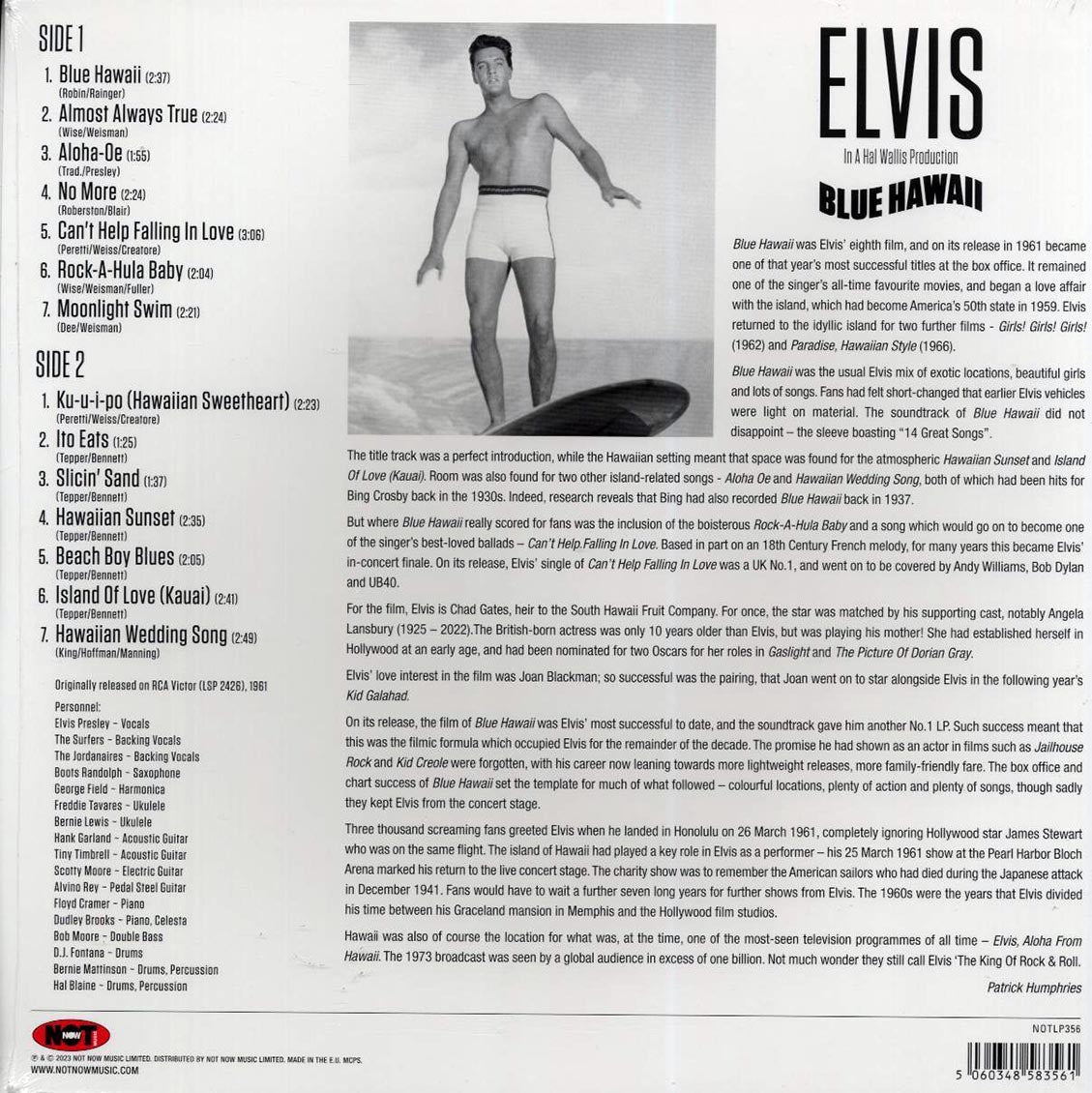 Elvis - Blue Hawaii (180g) (blue vinyl) - Vinyl LP, LP