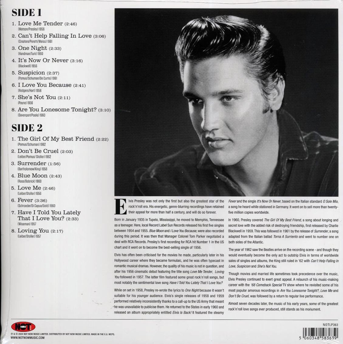 Elvis - Love Songs (180g) (pink vinyl) - Vinyl LP, LP