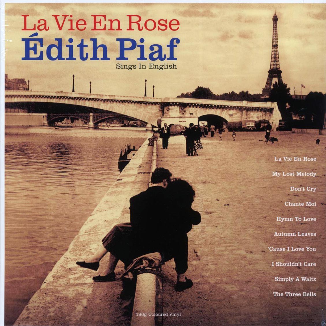 Edith Piaf - La Vie En Rose: Edith Piaf Sings In English (180g) (blue vinyl) - Vinyl LP
