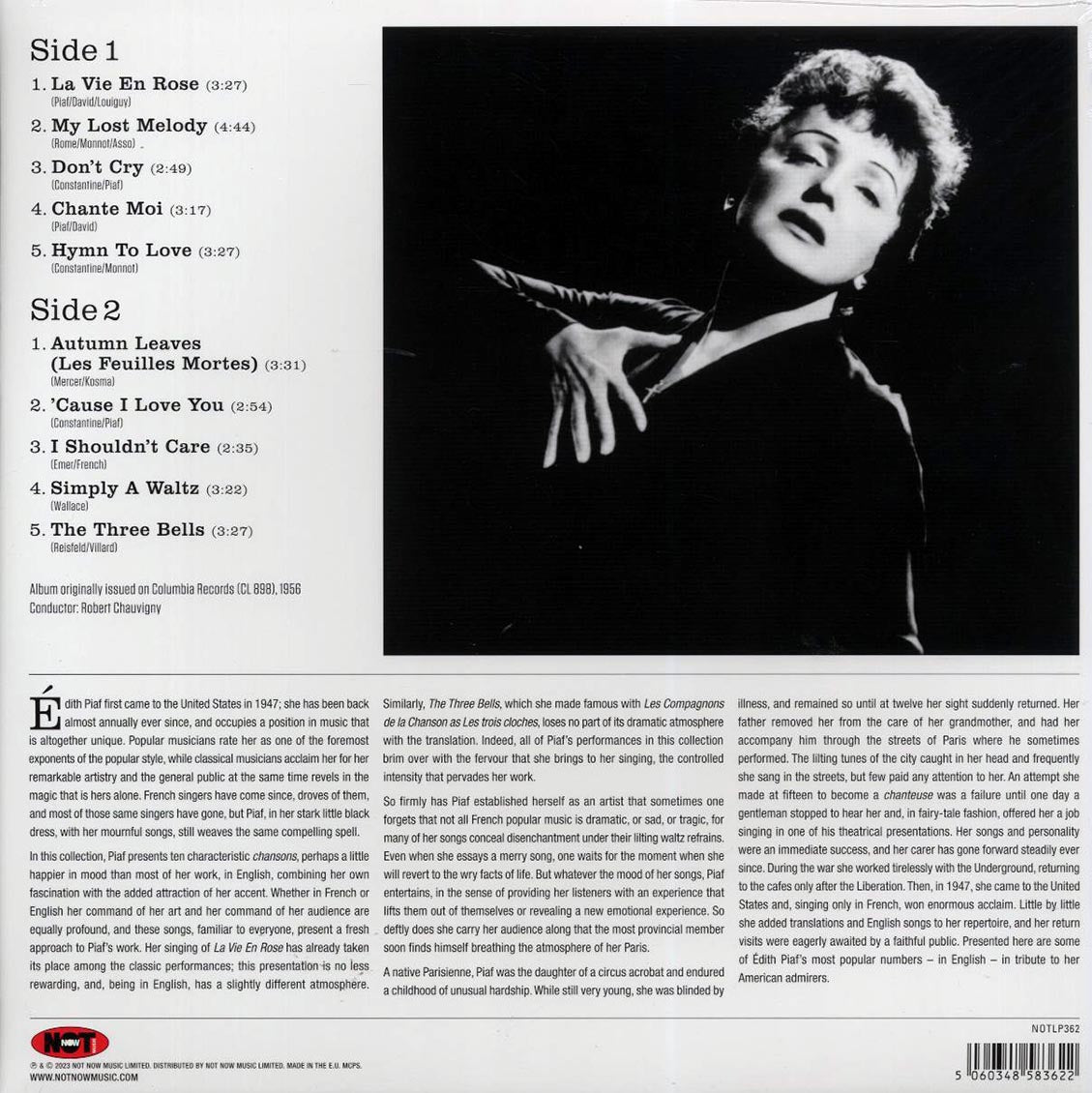 Edith Piaf - La Vie En Rose: Edith Piaf Sings In English (180g) (blue vinyl) - Vinyl LP, LP
