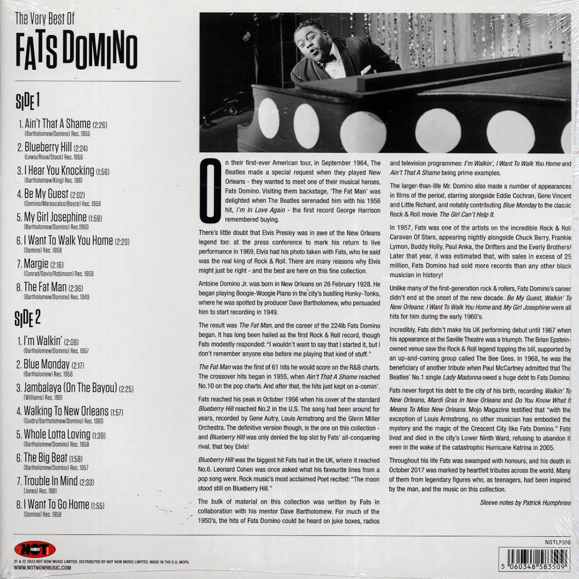 Fats Domino - The Very Best Of Fats Domino (180g) (red vinyl) - Vinyl LP, LP